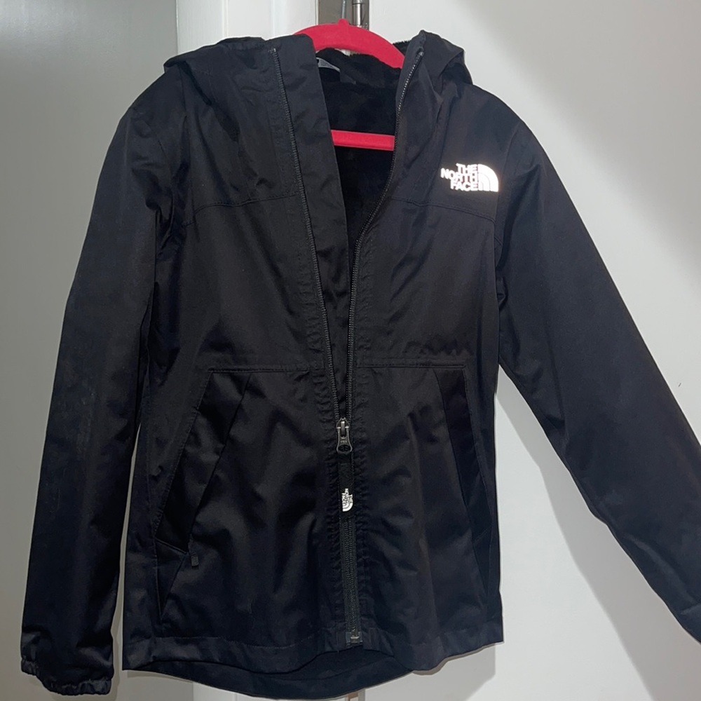 Girls Black north face Jacket